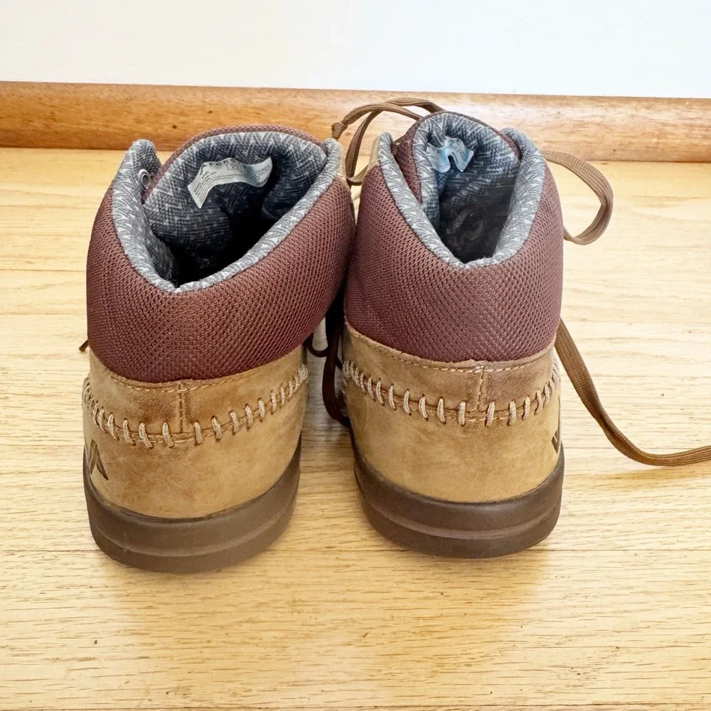 Forsake Phil Mid Waterproof Sneakers Boots Men Sz 9.5 Brown Shoes Leather Walnut